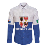 Personalized Italy Trentino-Alto Adige Long Sleeve Button Shirt Inspiration Flags Style