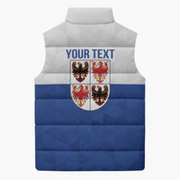 Personalized Italy Trentino-Alto Adige Sleeveless Puffer Jacket Inspiration Flags Style - Wonder Print Shop