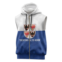 Personalized Italy Trentino-Alto Adige Sleeveless Zip Hoodie Inspiration Flags Style - Wonder Print Shop