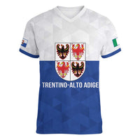 Personalized Italy Trentino-Alto Adige Women V-Neck T-Shirt Inspiration Flags Style