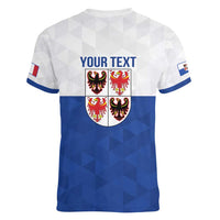 Personalized Italy Trentino-Alto Adige Women V-Neck T-Shirt Inspiration Flags Style