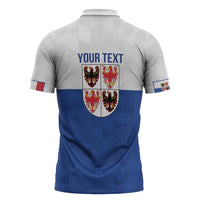 Personalized Italy Trentino-Alto Adige Zipper Polo Shirt Inspiration Flags Style - Wonder Print Shop