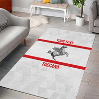 Personalized Italy Tuscany Pegasus Rampant Area Rug Inspiration Flags Style