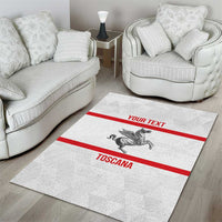 Personalized Italy Tuscany Pegasus Rampant Area Rug Inspiration Flags Style