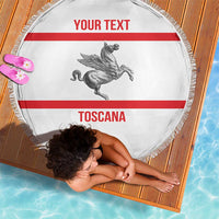 Personalized Italy Tuscany Pegasus Rampant Beach Blanket Inspiration Flags Style