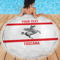 Personalized Italy Tuscany Pegasus Rampant Beach Blanket Inspiration Flags Style