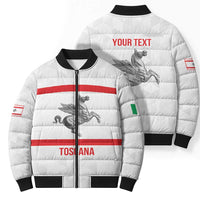 Personalized Italy Tuscany Pegasus Rampant Bomber Puffer Jacket Inspiration Flags Style - Wonder Print Shop