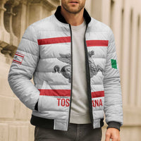 Personalized Italy Tuscany Pegasus Rampant Bomber Puffer Jacket Inspiration Flags Style - Wonder Print Shop