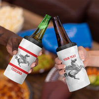 Personalized Italy Tuscany Pegasus Rampant 4 in 1 Can Cooler Tumbler Inspiration Flags Style