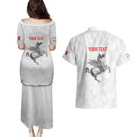Personalized Italy Tuscany Pegasus Rampant Couples Matching Puletasi and Hawaiian Shirt Inspiration Flags Style