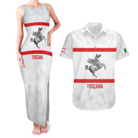 Personalized Italy Tuscany Pegasus Rampant Couples Matching Tank Maxi Dress and Hawaiian Shirt Inspiration Flags Style