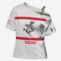 Personalized Italy Tuscany Pegasus Rampant Cross Shoulder Shirt Inspiration Flags Style - Wonder Print Shop