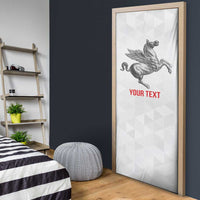 Personalized Italy Tuscany Pegasus Rampant Door Cover Inspiration Flags Style - Wonder Print Shop