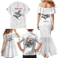 Personalized Italy Tuscany Pegasus Rampant Family Matching Mermaid Dress and Hawaiian Shirt Inspiration Flags Style