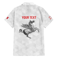 Personalized Italy Tuscany Pegasus Rampant Family Matching Off The Shoulder Long Sleeve Dress and Hawaiian Shirt Inspiration Flags Style