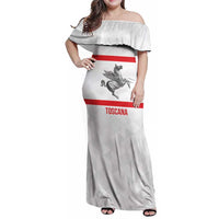 Personalized Italy Tuscany Pegasus Rampant Family Matching Off Shoulder Maxi Dress and Hawaiian Shirt Inspiration Flags Style