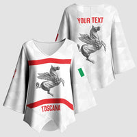 Personalized Italy Tuscany Pegasus Rampant Kimono Sleeve Blouse Inspiration Flags Style - Wonder Print Shop