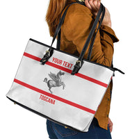 Personalized Italy Tuscany Pegasus Rampant Leather Tote Bag Inspiration Flags Style