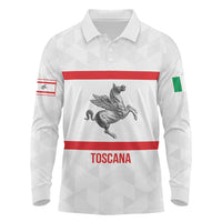 Personalized Italy Tuscany Pegasus Rampant Long Sleeve Polo Shirt Inspiration Flags Style