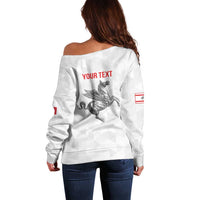 Personalized Italy Tuscany Pegasus Rampant Off Shoulder Sweater Inspiration Flags Style