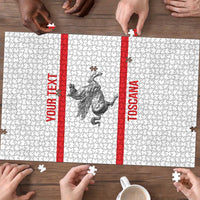 Personalized Italy Tuscany Pegasus Rampant Puzzle Inspiration Flags Style - Wonder Print Shop