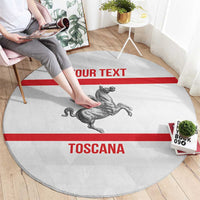 Personalized Italy Tuscany Pegasus Rampant Round Carpet Inspiration Flags Style