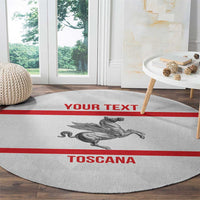 Personalized Italy Tuscany Pegasus Rampant Round Carpet Inspiration Flags Style