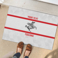 Personalized Italy Tuscany Pegasus Rampant Rubber Doormat Inspiration Flags Style