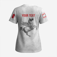 Personalized Italy Tuscany Pegasus Rampant Scrub Top Inspiration Flags Style - Wonder Print Shop