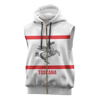 Personalized Italy Tuscany Pegasus Rampant Sleeveless Zip Hoodie Inspiration Flags Style - Wonder Print Shop