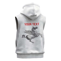 Personalized Italy Tuscany Pegasus Rampant Sleeveless Zip Hoodie Inspiration Flags Style - Wonder Print Shop