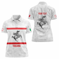 Personalized Italy Tuscany Pegasus Rampant Women Polo Shirt Inspiration Flags Style