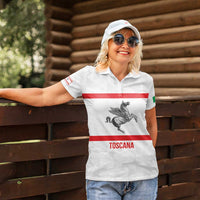 Personalized Italy Tuscany Pegasus Rampant Women Polo Shirt Inspiration Flags Style