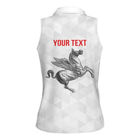 Personalized Italy Tuscany Pegasus Rampant Women Sleeveless Polo Shirt Inspiration Flags Style