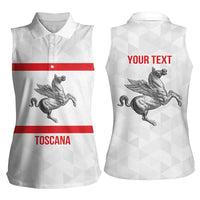Personalized Italy Tuscany Pegasus Rampant Women Sleeveless Polo Shirt Inspiration Flags Style