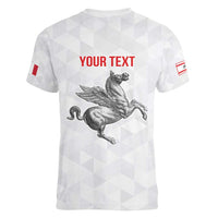 Personalized Italy Tuscany Pegasus Rampant Women V-Neck T-Shirt Inspiration Flags Style