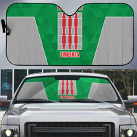 Personalized Italy Umbria Auto Sun Shade Inspiration Flags Style - Wonder Print Shop