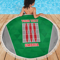 Personalized Italy Umbria Beach Blanket Inspiration Flags Style LT9