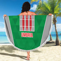 Personalized Italy Umbria Beach Blanket Inspiration Flags Style LT9