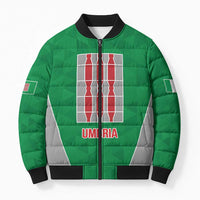 Personalized Italy Umbria Bomber Puffer Jacket Inspiration Flags Style - Wonder Print Shop