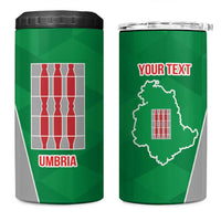 Personalized Italy Umbria 4 in 1 Can Cooler Tumbler Inspiration Flags Style LT9