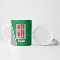 Personalized Italy Umbria Ceramic Mug Inspiration Flags Style - Wonder Print Shop