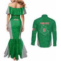 Personalized Italy Umbria Couples Matching Mermaid Dress and Long Sleeve Button Shirt Inspiration Flags Style LT9