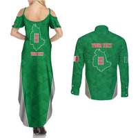 Personalized Italy Umbria Couples Matching Summer Maxi Dress and Long Sleeve Button Shirt Inspiration Flags Style LT9