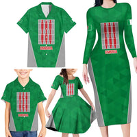 Personalized Italy Umbria Family Matching Long Sleeve Bodycon Dress and Hawaiian Shirt Inspiration Flags Style LT9