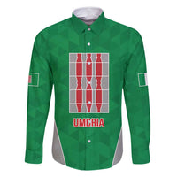 Personalized Italy Umbria Family Matching Long Sleeve Bodycon Dress and Hawaiian Shirt Inspiration Flags Style LT9