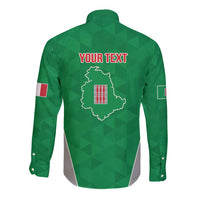 Personalized Italy Umbria Long Sleeve Button Shirt Inspiration Flags Style LT9