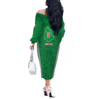 Personalized Italy Umbria Off The Shoulder Long Sleeve Dress Inspiration Flags Style LT9