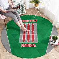Personalized Italy Umbria Round Carpet Inspiration Flags Style LT9