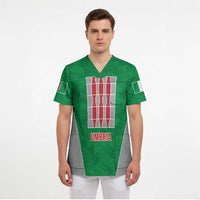 Personalized Italy Umbria Scrub Top Inspiration Flags Style - Wonder Print Shop